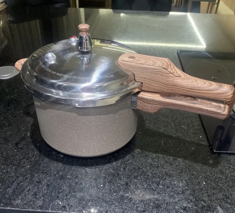 Panela de Pressão Vitrex Ceramic 4,2L Cinza