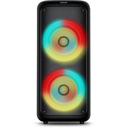 PHILIPS, Caixa de Som Bluetooth Party Speaker, TAX4000/78, com Luzes LED