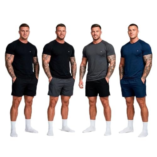 Kit 4 Camisetas Dryfit Sandrini + 4 Bermudas Tactel Masculina (Sortidos, G)