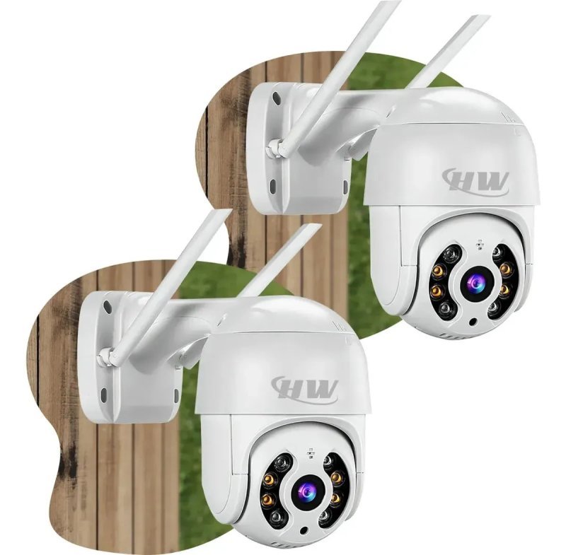 Kit com 2 Câmeras de Segurança Wi-Fi iCSee