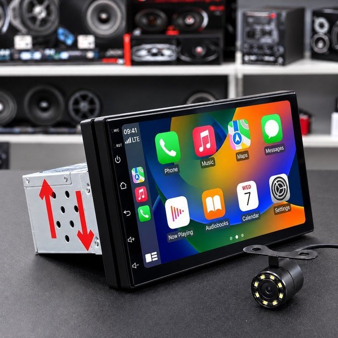 Central Multimídia 7" Mp5 Carplay + Câm Ré + Frete Grátis