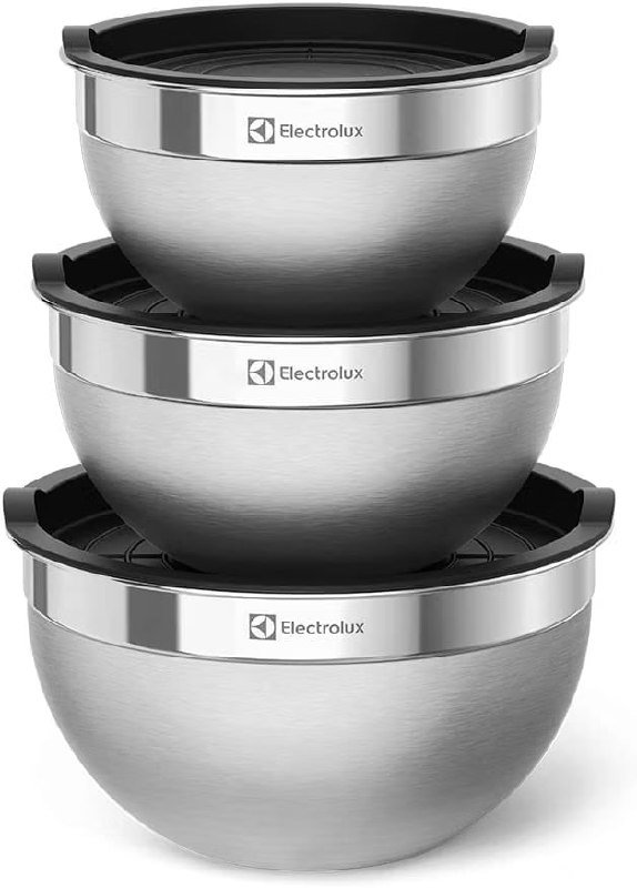 Conjunto de Bowls Electrolux em Inox com Tampa