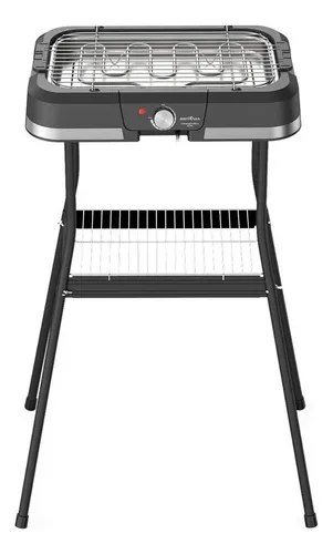 Churrasqueira Elétrica Britânia Bcq90 Com Suporte 1500w Cor Preto