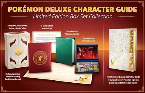 Livro Pokémon Deluxe Character Guide - Limited Edition Box
