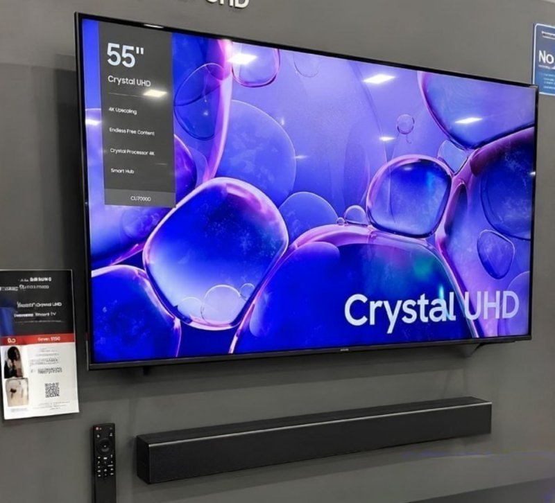 Samsung Smart TV 55" Crystal UHD 4K + Soundbar HW-B400F