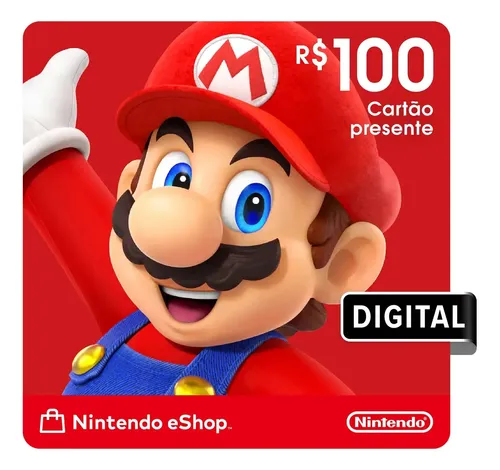 Gift Cards Nintendo com 25% OFF no Mercado Livre