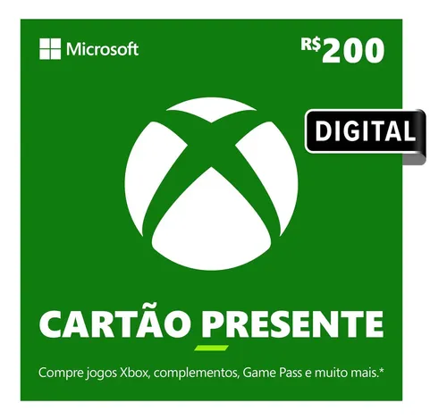 Gift Cards XBOX com até R$15 OFF no Mercado Livre