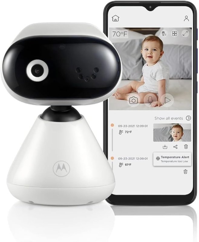 Motorola Câmera Babá HD Com Zoom Wi-Fi - Monitoramento em Tempo Real