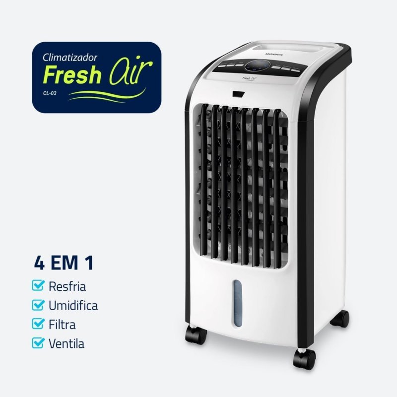 MONDIAL Climatizador Flash Air 80W - Branco/Preto