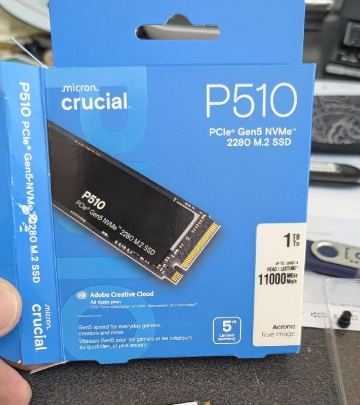 Crucial SSD NVMe P510 1TB Gen5