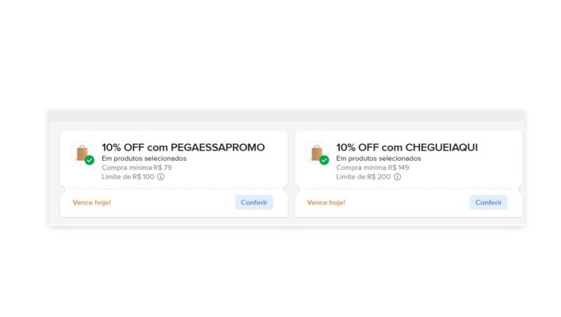CUPOM: PEGAESSAPROMO para Mercado Livre