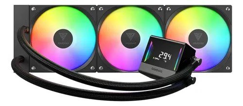 Water Cooler Gamdias Chione E4-360 Preto Display Argb 360mm