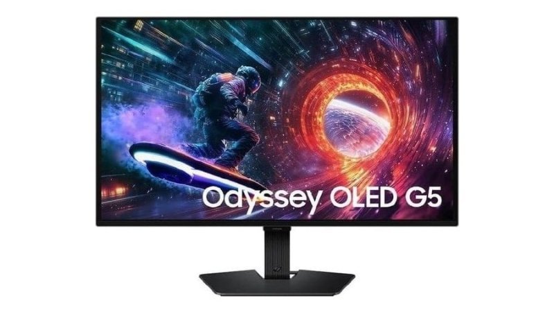 Samsung Monitor Odyssey Oled G5 27", Qhd, 180Hz, 0.03ms, G-sync, FreeSync, Dp, Hdmi