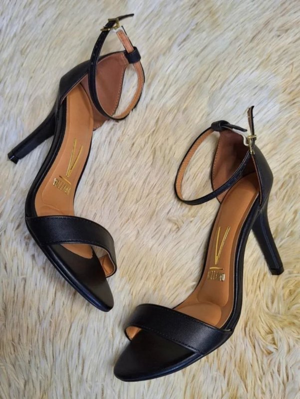 Sandalia Feminina Classica Salto Alto Fino Vizzano