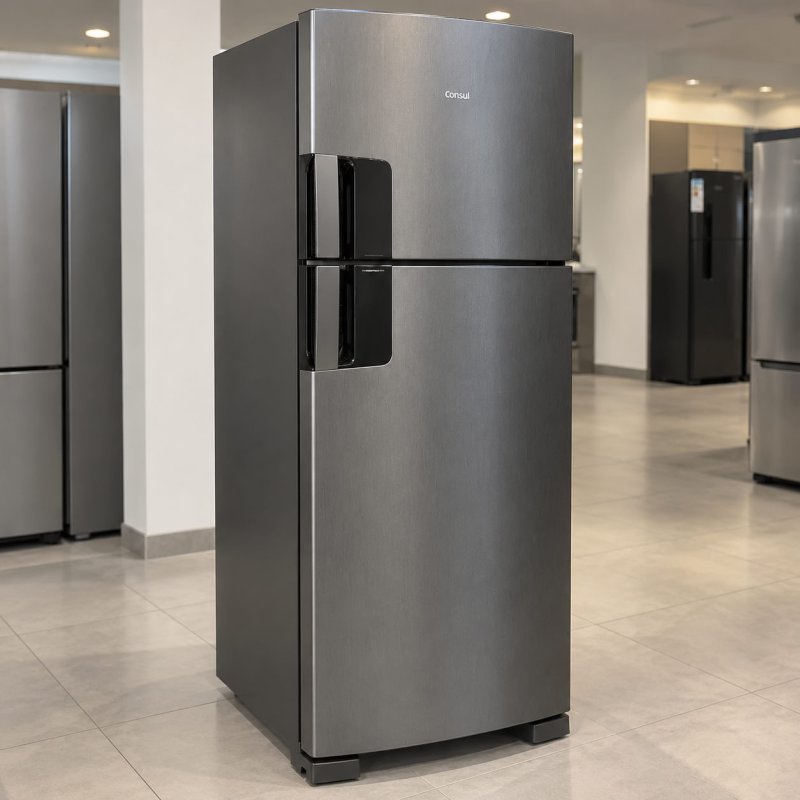 Geladeira Consul Frost Free 455 Litros Duplex Inox - CRM53MK