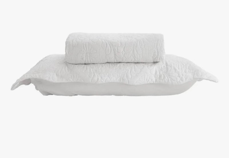 Kit Colcha Arabeske Casal Com 2 Portatravesseiros Branco Lyor