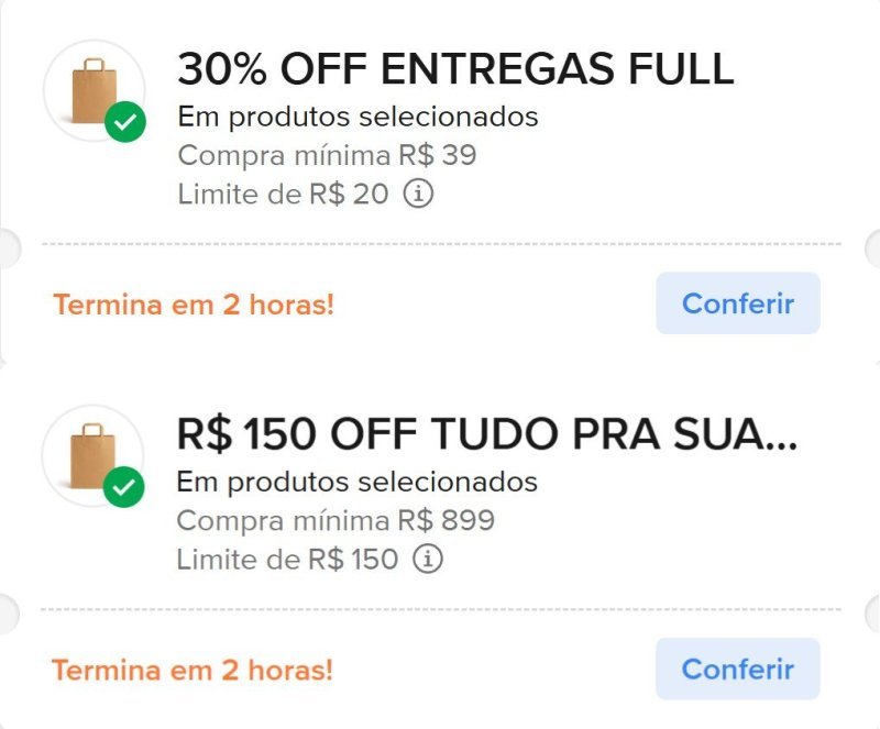 CUPOM: FULL0509 - 30% OFF nas compras acima de R$39,00