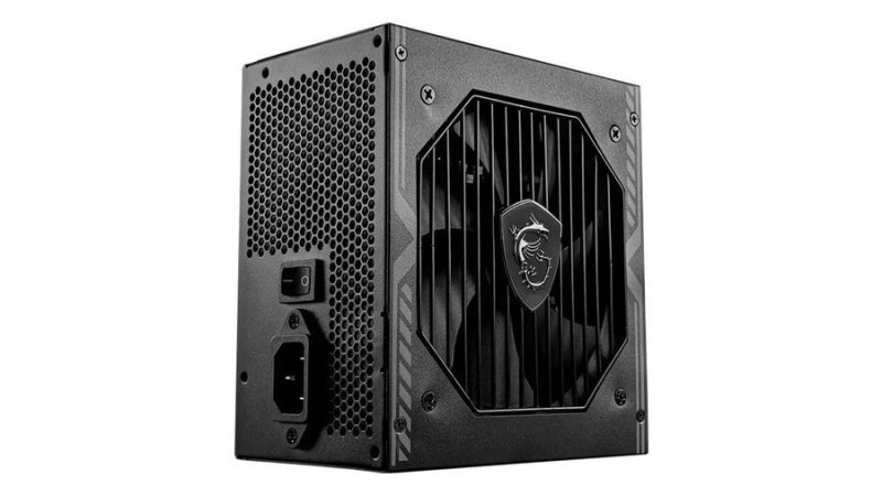 Fonte MSI Mag 650W 80 Plus Bronze PFC Ativo A650BNL Preto