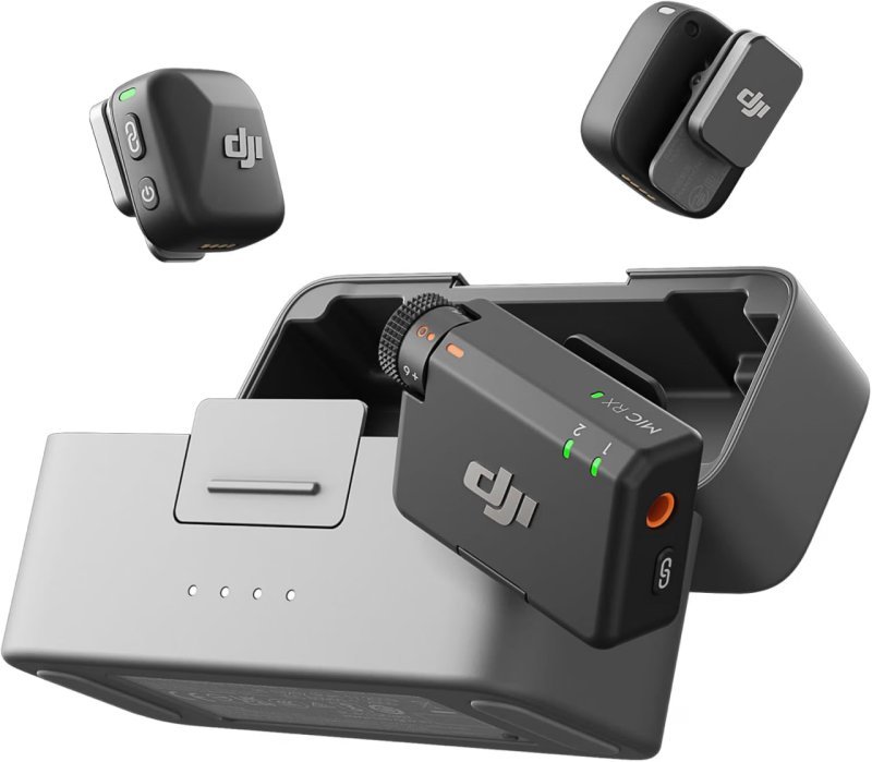 DJI Microfone Mini (2 TX + 1 RX + capa de carregamento)