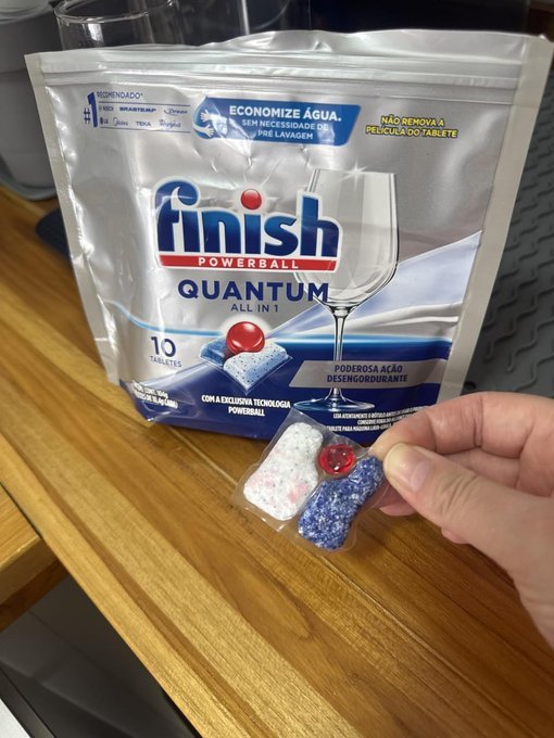 Finish Quantum All in 1 Detergente para Lava Louças em Tabletes com 10 un. + Frete Grátis
