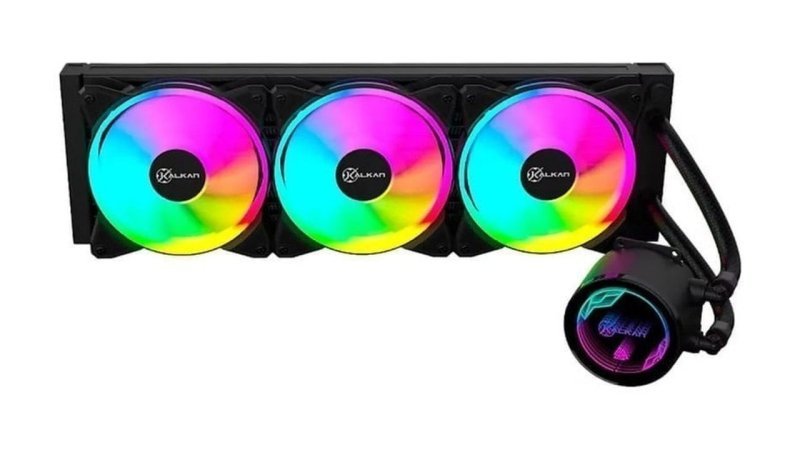 Water Cooler Kalkan Iota V2 360 RGB 360mm Tdp 280w Preto