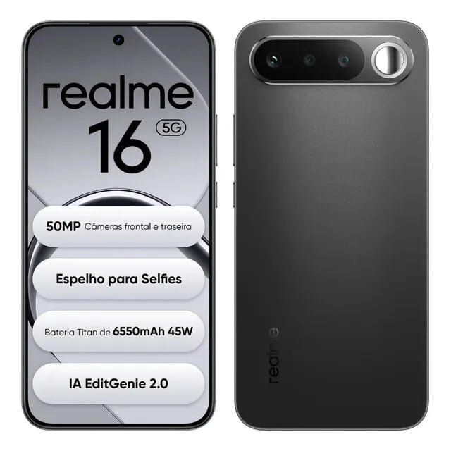 Smartphone Realme 16 5G 256GB 12GB RAM Dual SIM