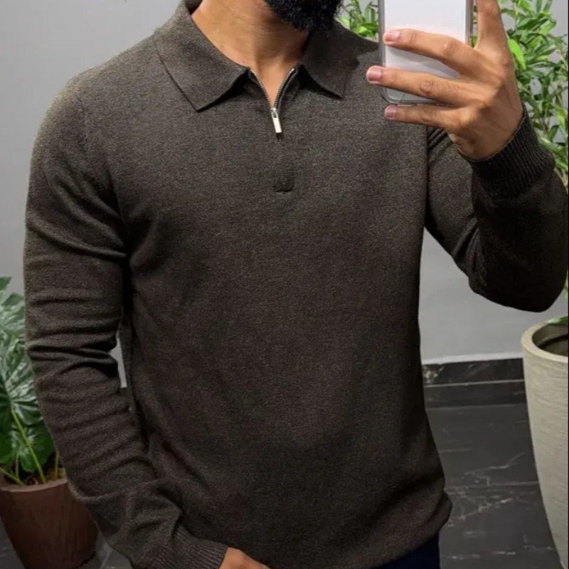 Suéter Masculino Premium Slim Casual Blusa Inverno Old Money
