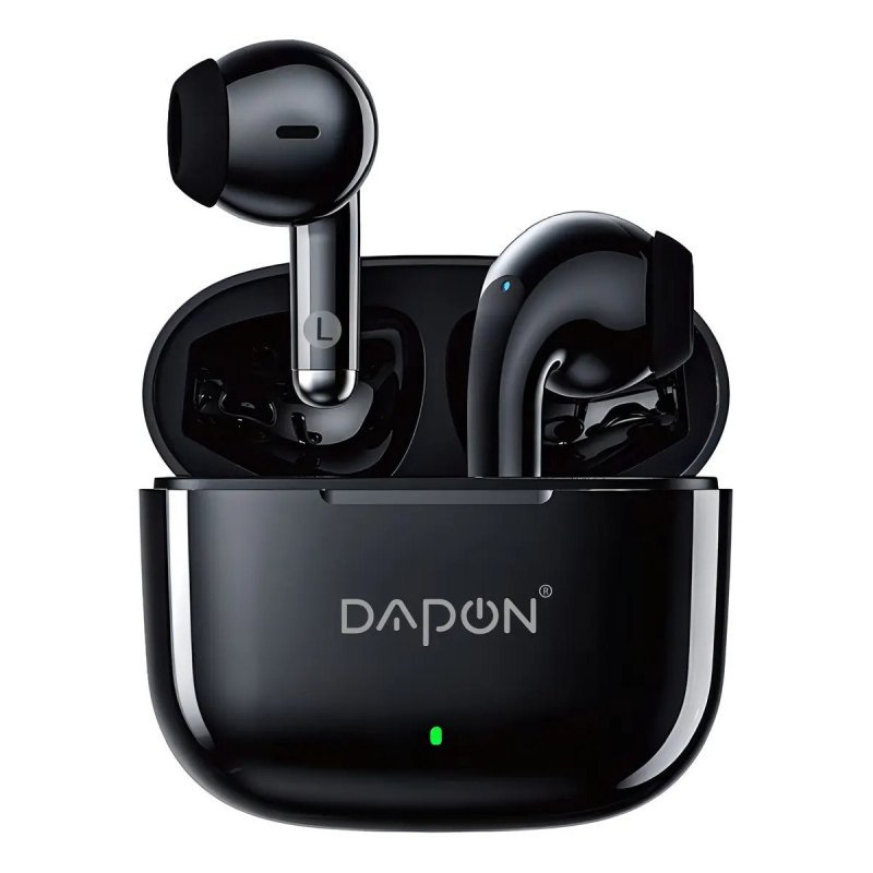 Fone de Ouvido Bluetooth TWS Dapon F25 Touch Sem Fio com Microfone Preto