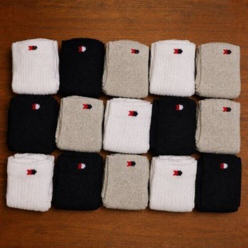 Kit 15 Pares Meias Sport Algodão Cano Médio Sandrini Confort Sortidos 39-43