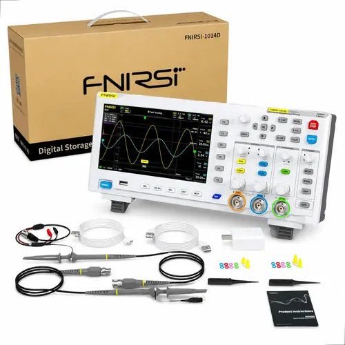 Osciloscópio e Gerador de Sinais Fnirsi 1014D Branco