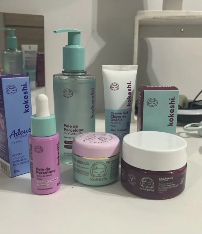 Kit Skincare Tratamento Facial Premium Kokeshi