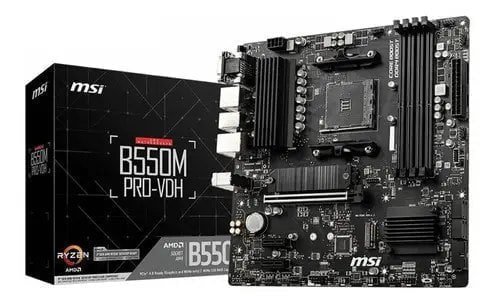 Placa-mãe MSI B550m Pro-VDH Am4 HDMI Vga