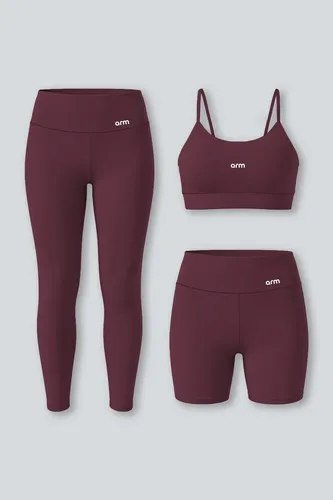 Kit Conjunto Feminino Fitness Top Alça + Legging + Short