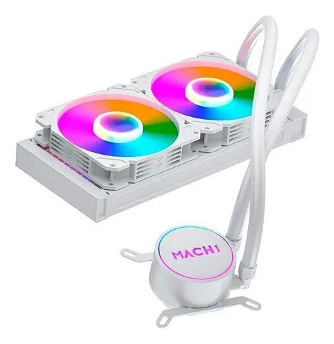 Water Cooler Mach1 Logic Gk240w Rgb 240mm Branco