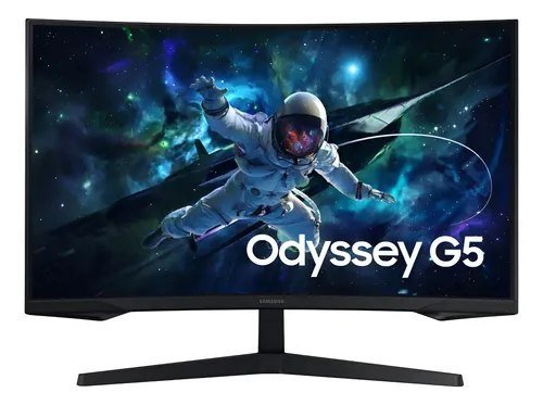 Monitor Gamer Samsung Odyssey G5 32 Curvo 165hz 1ms Bivolt Preto