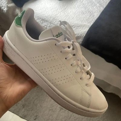 Tênis Masculino E Feminino Advantage 2.0 adidas Branco E Verde Liso 37 Br