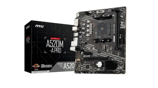 Placa-mãe MSI A520M-A Pro AM4 MATX DDR4 Hdmi Dvi M.2