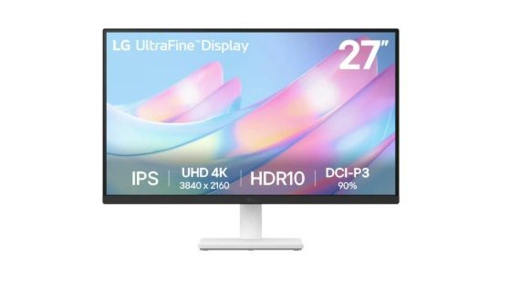 Monitor LG UltraFine - Tela IPS UHD 4K 27", HDR10, Branco 27US500