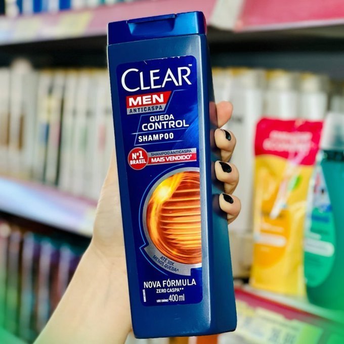 Clear Shampoo Anticaspa Men Queda Control 400ml + Frete Grátis