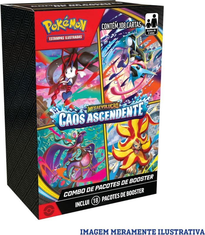Pokémon TCG: Mega Evolução - Caos Ascendente - Booster Bundle