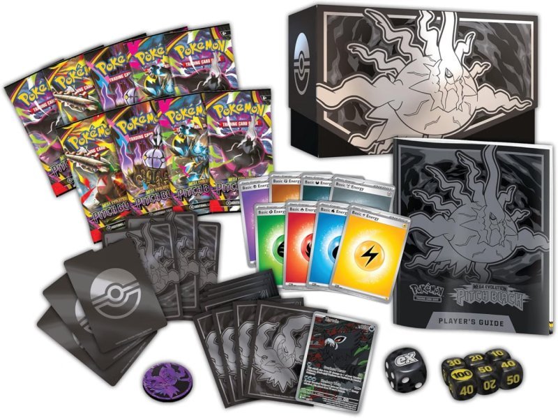 Pokémon TCG: Mega Evolution - Pitch Black - Elite Trainer Box - Inglês
