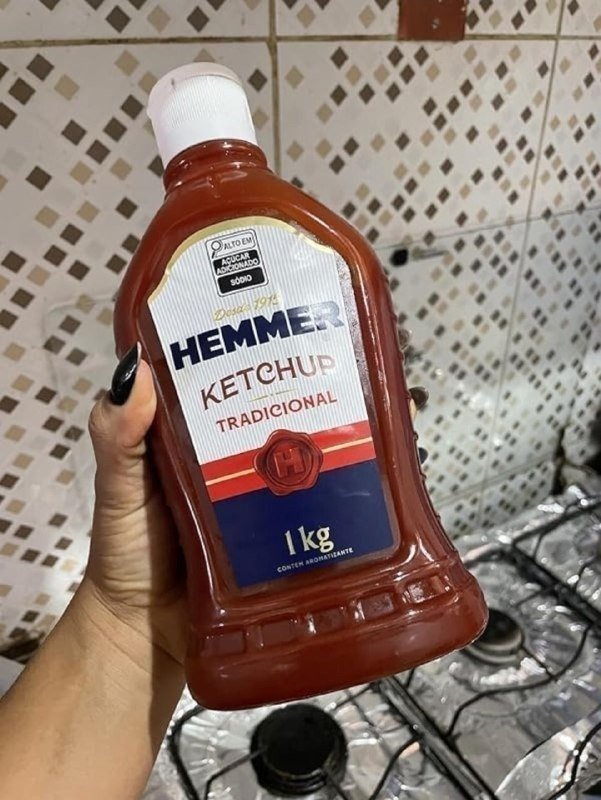 Hemmer Ketchup Tradicional Bisnaga 1kg com Frete Grátis