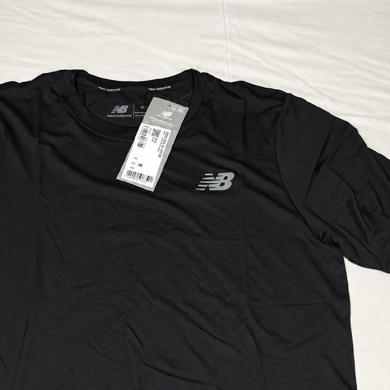 Camiseta Masculina New Balance Active Logo Treino Academia Preto M