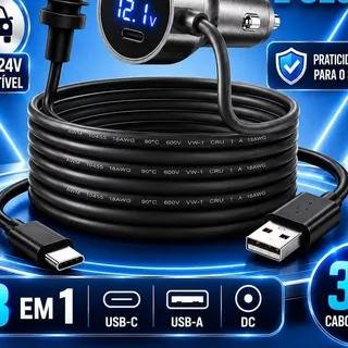 Cabo Starlink Mini 12v/24v Veicular 3 Metros