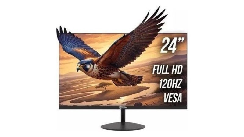 Monitor Safe Gamer ProWork 23,8" Ips, Fhd 120Hz Hdmi Vga Preto