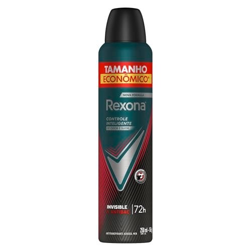 Rexona Antitranspirante Masculino Aerossol Antibacterial e Invisible 250 ML