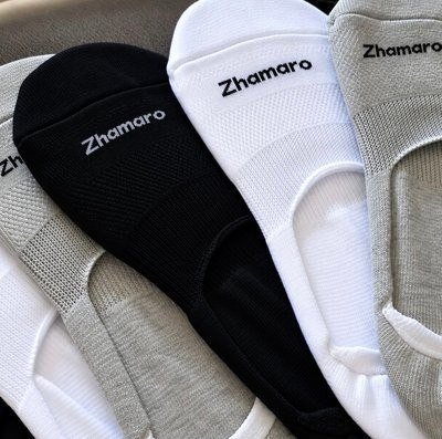 Kit 6 Pares Meias Zhamaro Algodão Sapatilha 100% Invisível (33 ao 43)