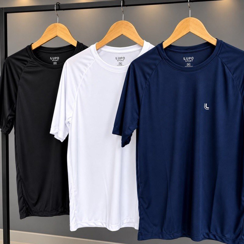 Camiseta Esportiva Lupo Masculina Dry Academia Confortável