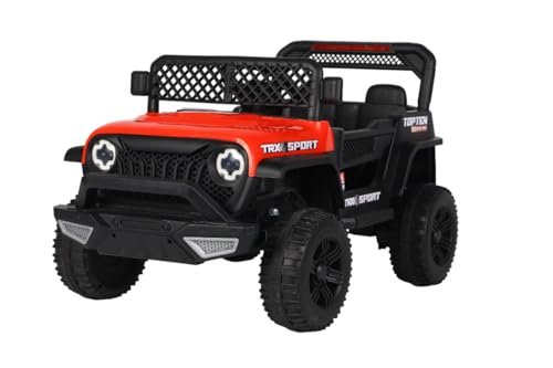 Bang Toys - Carrinho Elétrico Infantil Adventure 12V - com Luzes de LED, Sons, Entrada USB/MP3, Bluetooth, Controle Remoto