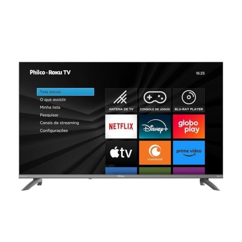 Smart TV 43" Philco Roku TV HDR10 Dolby Áudio